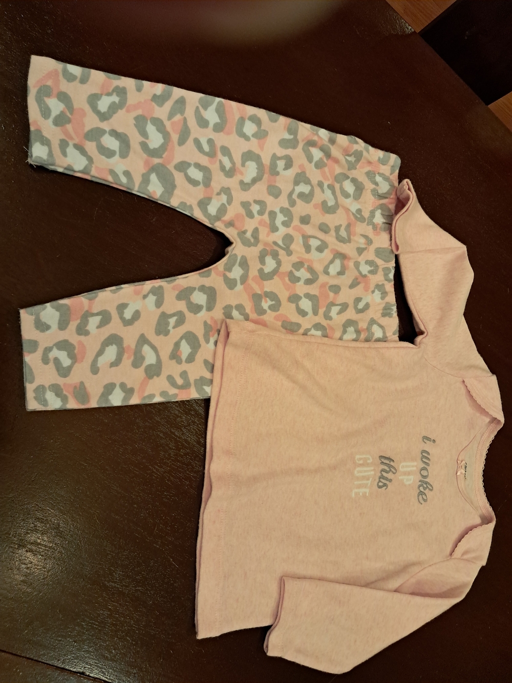 Carter's Pink Leopard-Print 2-Piece Pajama Set